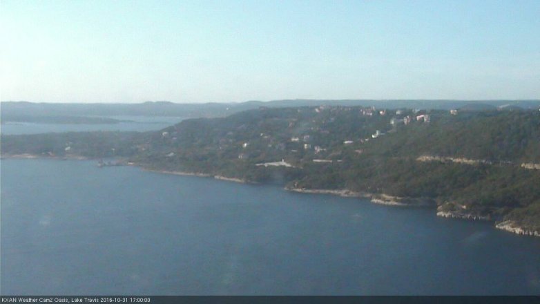Lake Travis webcam, October 31, 2016 4:20 PM CT