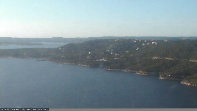 Lake Travis webcam, October 31, 2016 4:55 PM CT