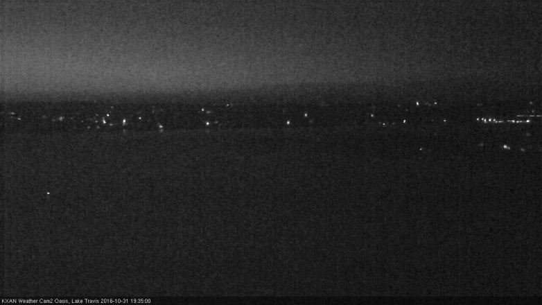 Lake Travis webcam, October 31, 2016 6:50 PM CT