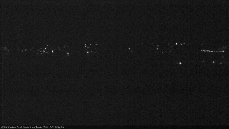 Lake Travis webcam, October 31, 2016 7:35 PM CT