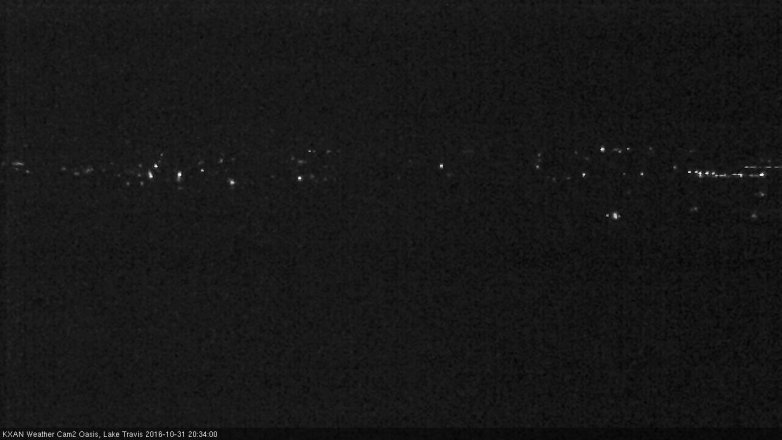Lake Travis webcam, October 31, 2016 7:55 PM CT