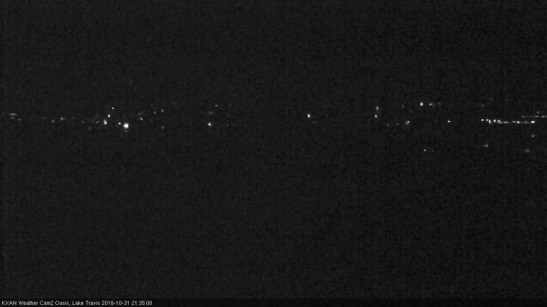 Lake Travis webcam, October 31, 2016 8:50 PM CT