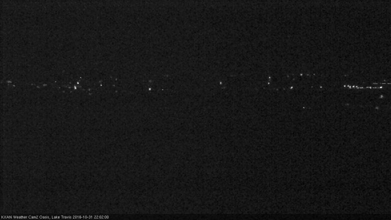 Lake Travis webcam, October 31, 2016 9:05 PM CT