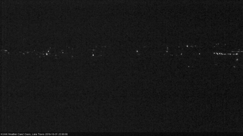 Lake Travis webcam, October 31, 2016 9:25 PM CT