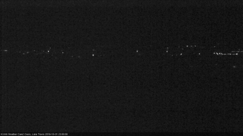 Lake Travis webcam, October 31, 2016 10:05 PM CT