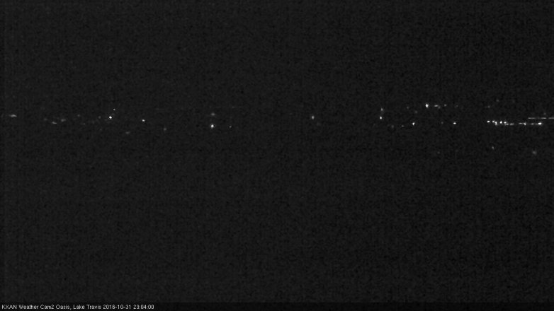 Lake Travis webcam, October 31, 2016 10:15 PM CT