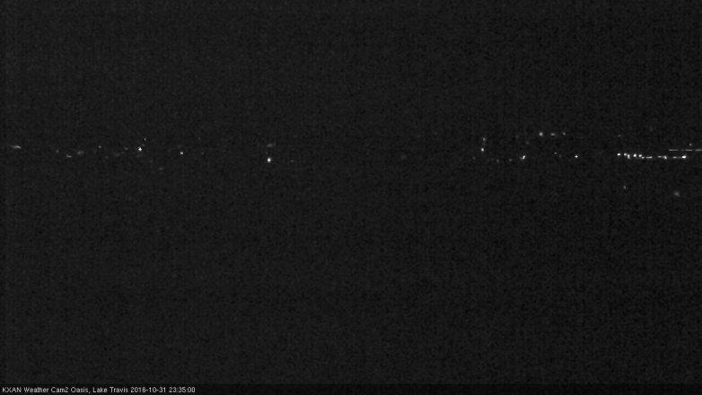 Lake Travis webcam, October 31, 2016 11:05 PM CT