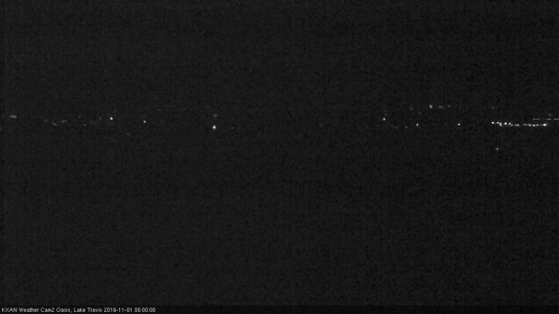 Lake Travis webcam, October 31, 2016 11:15 PM CT