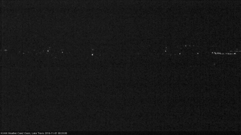 Lake Travis webcam, October 31, 2016 11:35 PM CT