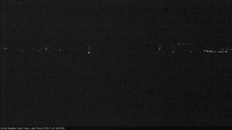 Lake Travis webcam, October 31, 2016 11:55 PM CT