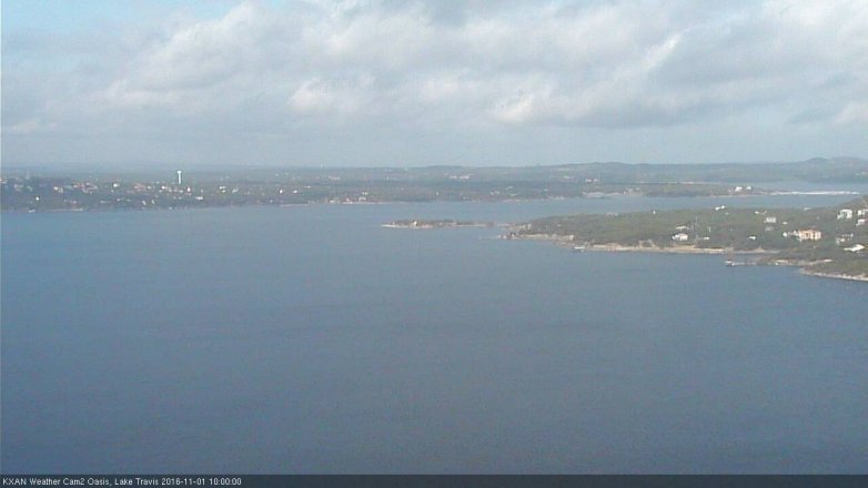 Lake Travis webcam, November 1, 2016 9:15 AM CT