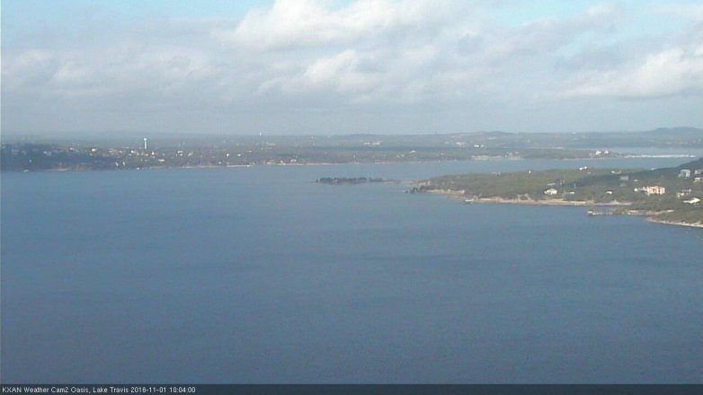 Lake Travis webcam, November 1, 2016 9:30 AM CT