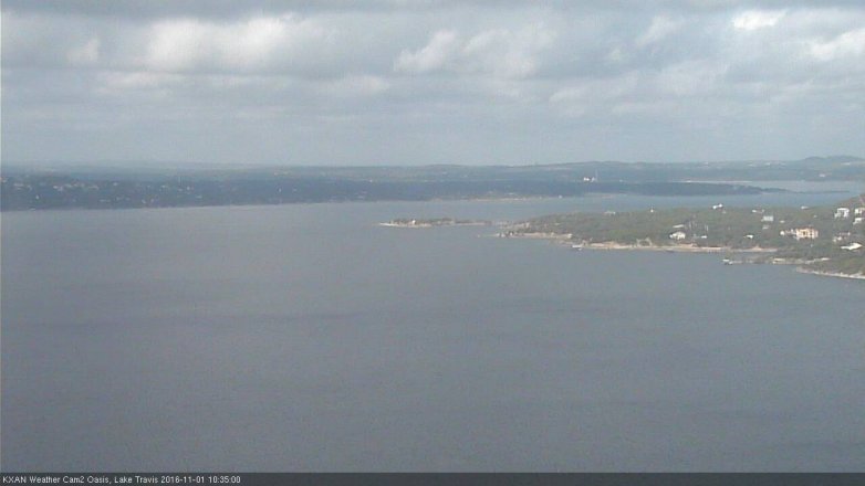 Lake Travis webcam, November 1, 2016 10:00 AM CT