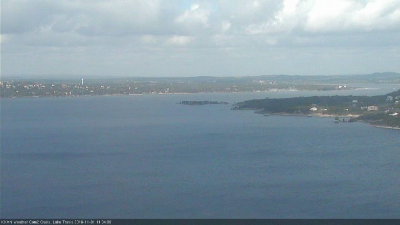 Lake Travis webcam, November 1, 2016 10:10 AM CT