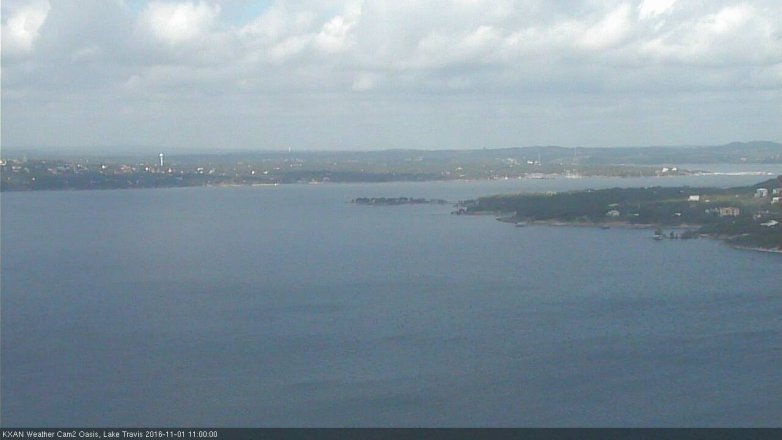 Lake Travis webcam, November 1, 2016 10:15 AM CT