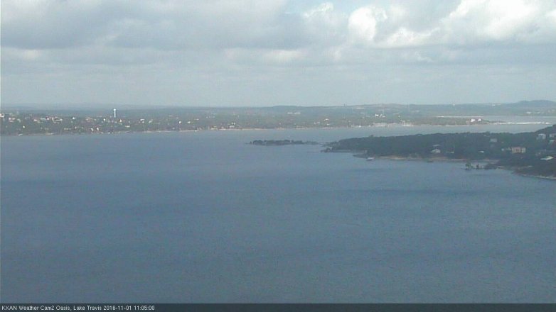 Lake Travis webcam, November 1, 2016 10:20 AM CT