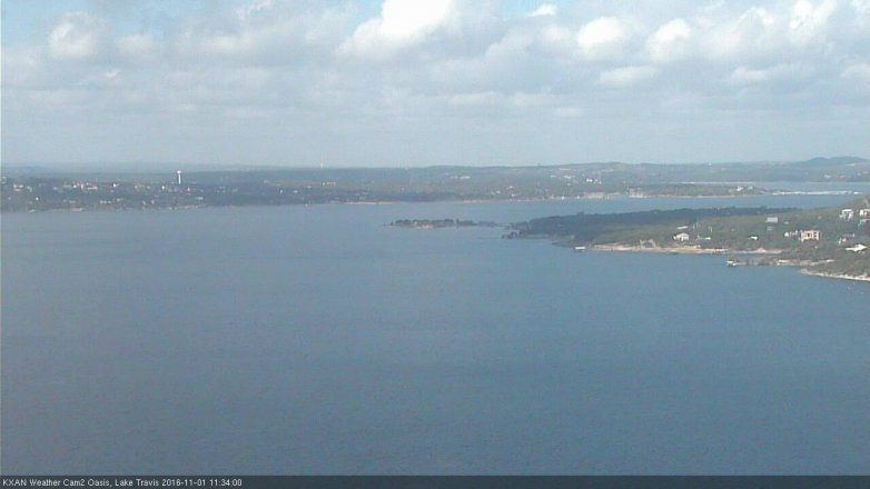 Lake Travis webcam, November 1, 2016 10:50 AM CT