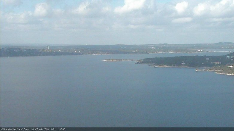 Lake Travis webcam, November 1, 2016 11:05 AM CT