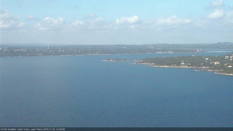 Lake Travis webcam, November 1, 2016 11:15 AM CT