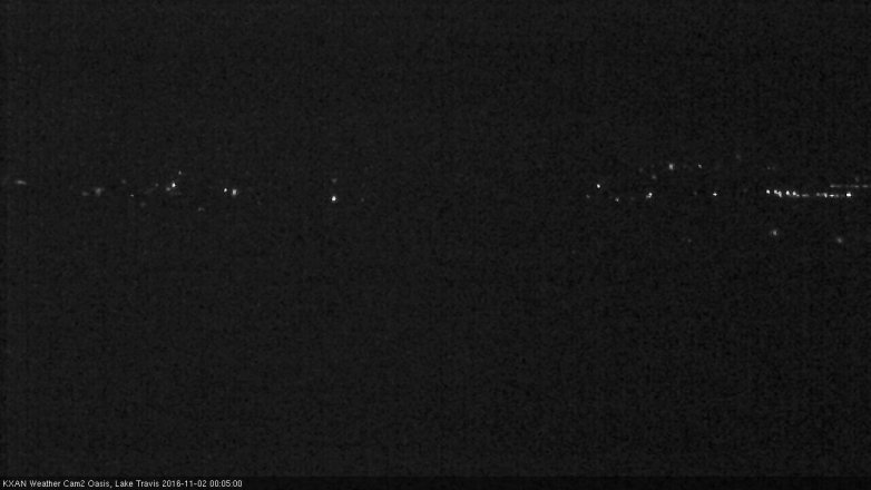 Lake Travis webcam, November 1, 2016 11:15 PM CT