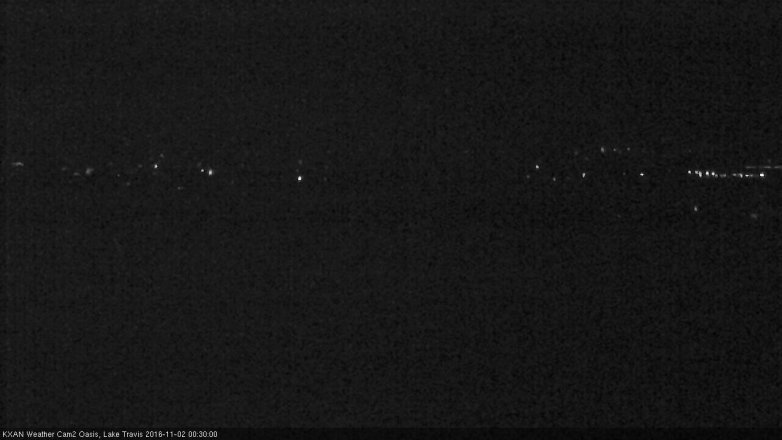 Lake Travis webcam, November 1, 2016 11:45 PM CT