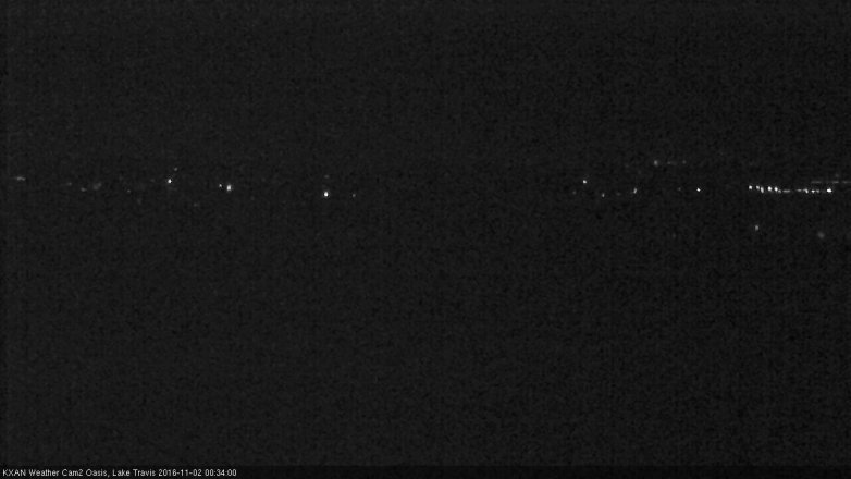 Lake Travis webcam, November 1, 2016 11:55 PM CT