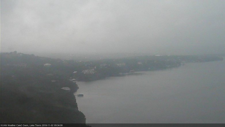 Lake Travis webcam, November 2, 2016 9:00 AM CT