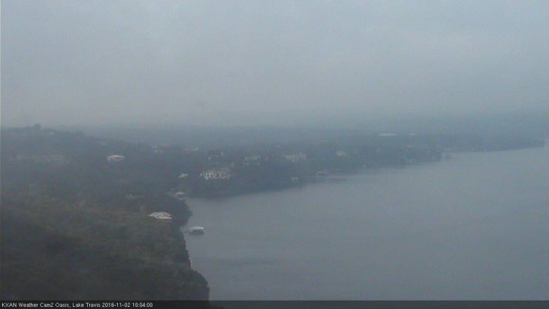 Lake Travis webcam, November 2, 2016 9:10 AM CT