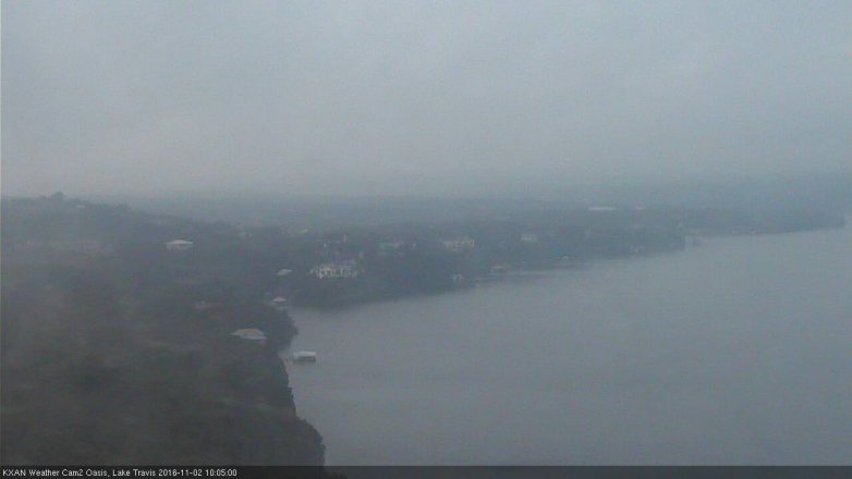 Lake Travis webcam, November 2, 2016 9:20 AM CT