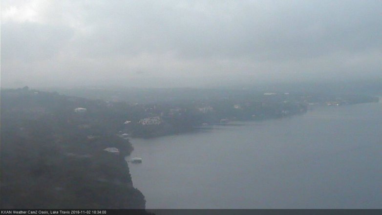 Lake Travis webcam, November 2, 2016 9:45 AM CT