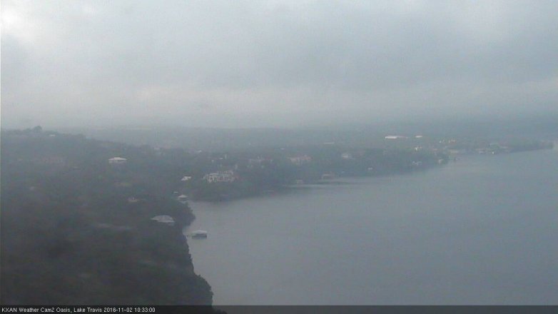 Lake Travis webcam, November 2, 2016 9:55 AM CT