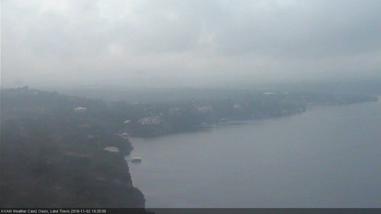 Lake Travis webcam, November 2, 2016 10:05 AM CT
