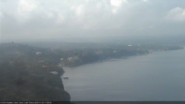 Lake Travis webcam, November 2, 2016 10:10 AM CT