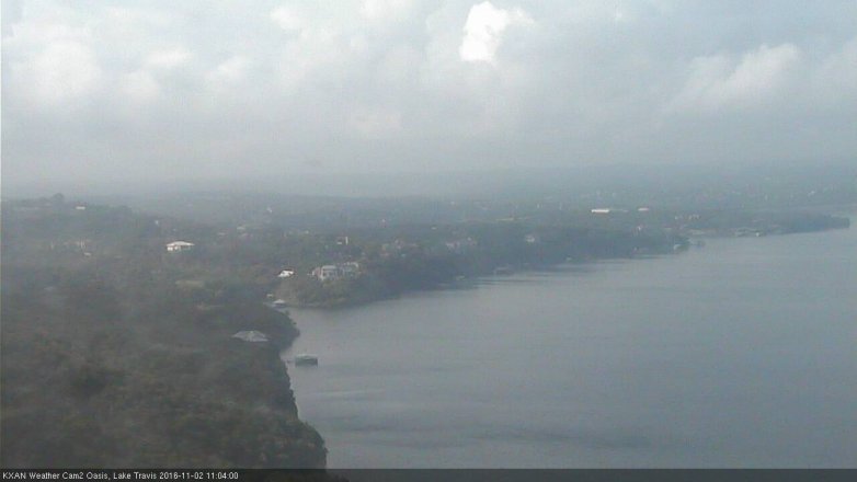 Lake Travis webcam, November 2, 2016 10:15 AM CT