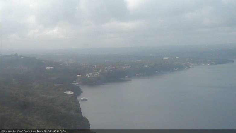Lake Travis webcam, November 2, 2016 10:40 AM CT