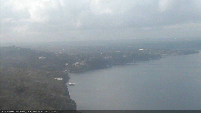 Lake Travis webcam, November 2, 2016 11:00 AM CT