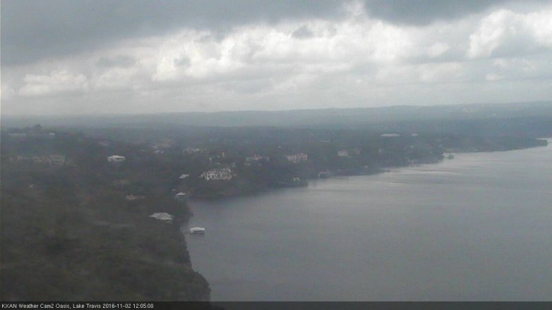 Lake Travis webcam, November 2, 2016 11:10 AM CT