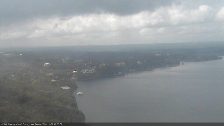 Lake Travis webcam, November 2, 2016 11:25 AM CT
