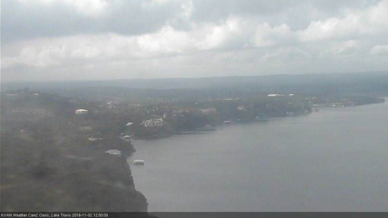 Lake Travis webcam, November 2, 2016 11:30 AM CT