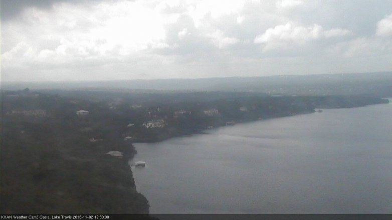Lake Travis webcam, November 2, 2016 11:50 AM CT