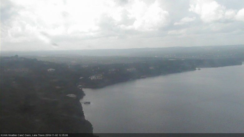 Lake Travis webcam, November 2, 2016 11:55 AM CT