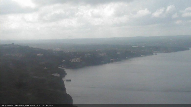 Lake Travis webcam, November 2, 2016 12:15 PM CT