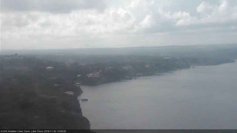 Lake Travis webcam, November 2, 2016 12:20 PM CT