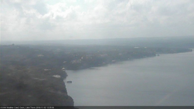 Lake Travis webcam, November 2, 2016 12:55 PM CT