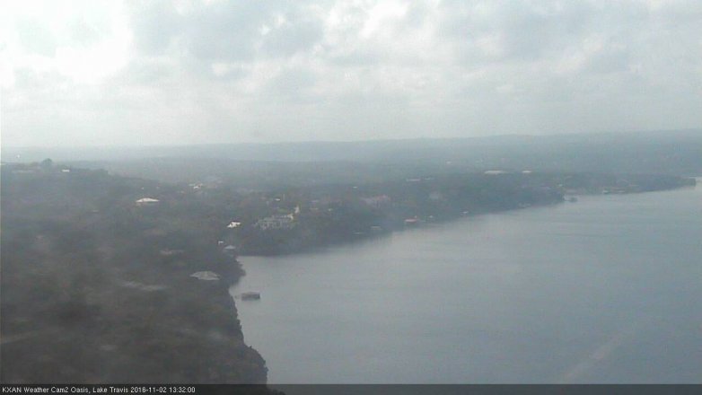 Lake Travis webcam, November 2, 2016 1:00 PM CT