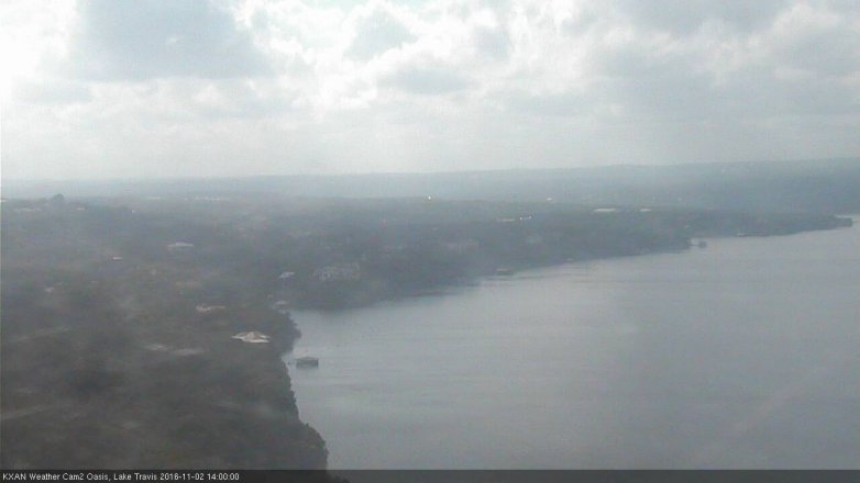 Lake Travis webcam, November 2, 2016 1:05 PM CT