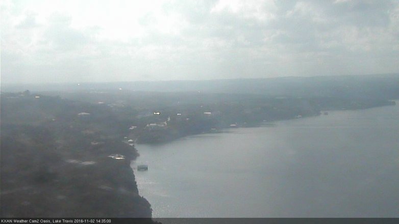 Lake Travis webcam, November 2, 2016 1:45 PM CT