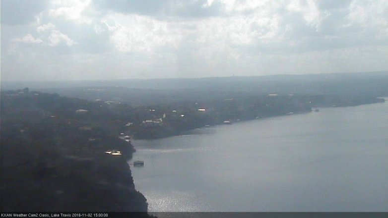 Lake Travis webcam, November 2, 2016 2:20 PM CT