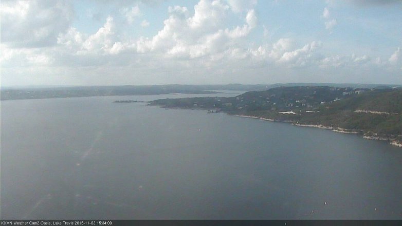 Lake Travis webcam, November 2, 2016 2:40 PM CT