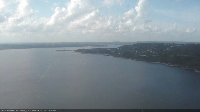 Lake Travis webcam, November 2, 2016 2:55 PM CT